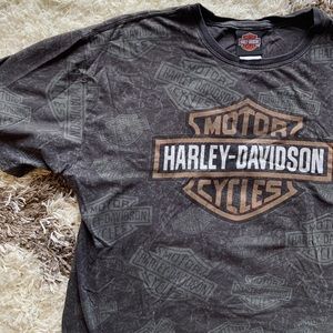Harley-Davidson Dark Gray Graphic Emblem Tshirt